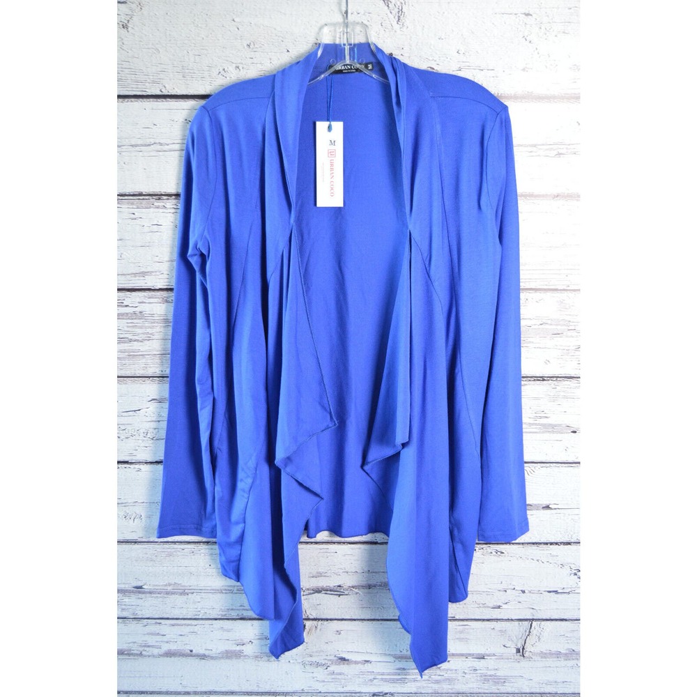Urban Coco Cardigan Top Women's Size Medium Blue New with Tags